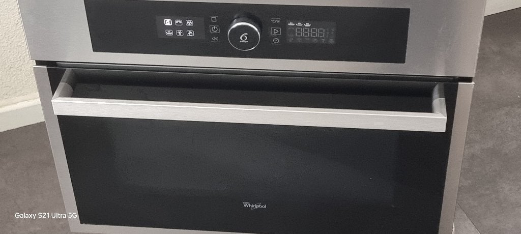 Whirlpool inbouw oven combi magnetron model AMW 507/IX, Ophalen, Whirlpool, Gebruikt, Oven met grill