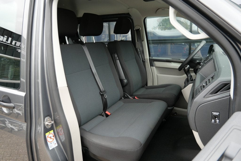 Volkswagen Transporter 2.0 TDI L2H1 DC | NL-Auto | Cruise |, Auto's, Stof, Gebruikt, Euro 6, 4 cilinders