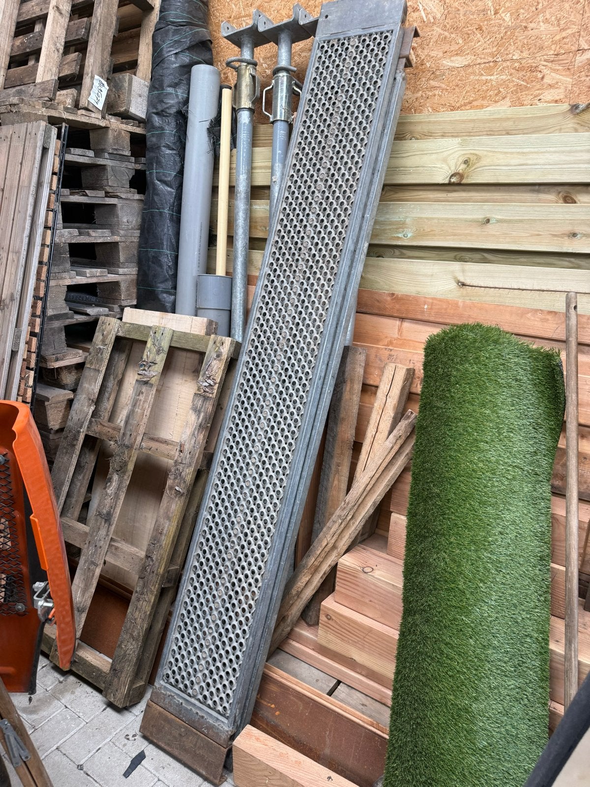 Rijplaten 2x - Stevige metalen rijplaten, Ophalen, Gebruikt