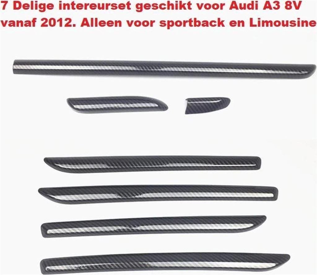 Dashboard Interieurlijsten Lijsten Carbon Geschikt voor Audi, Verzenden, Automotive Parts, A.parts@hotmail.nl, Trasmolenlaan 12 3447 GZ Woerden