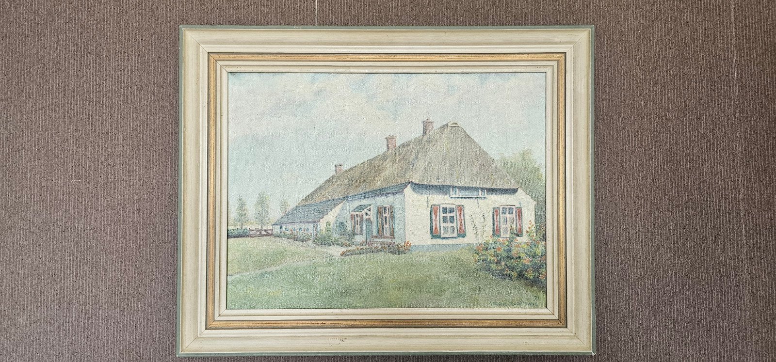 Origineel olieverfschilderij Gerard Koopmans (1971) signed, Ophalen of Verzenden