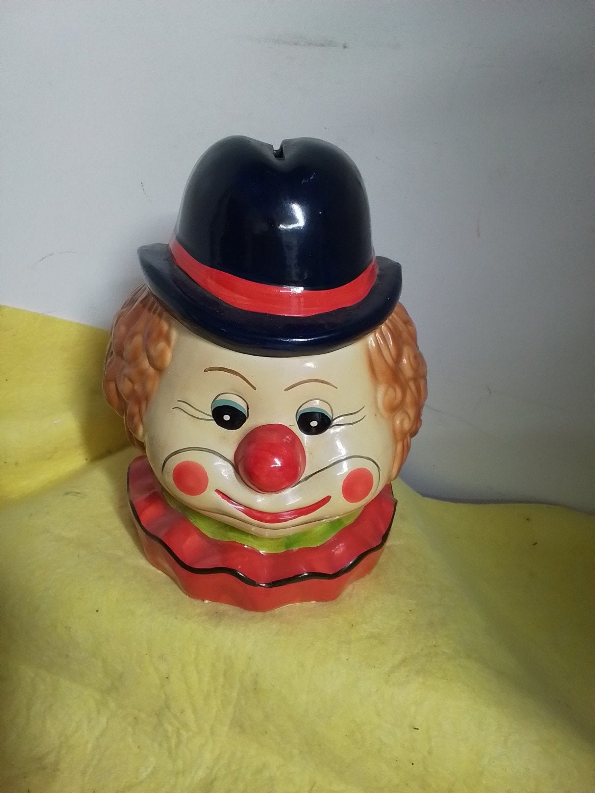 3557) mooie grote spaarpot clown  hoog 21cm, Verzamelen, Ophalen of Verzenden
