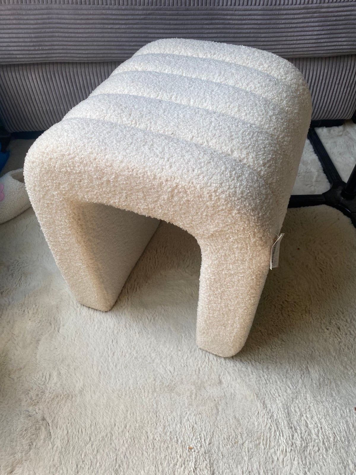 Poef teddy kwantum nieuw, Ophalen, Minder dan 50 cm, Nieuw, Minder dan 50 cm