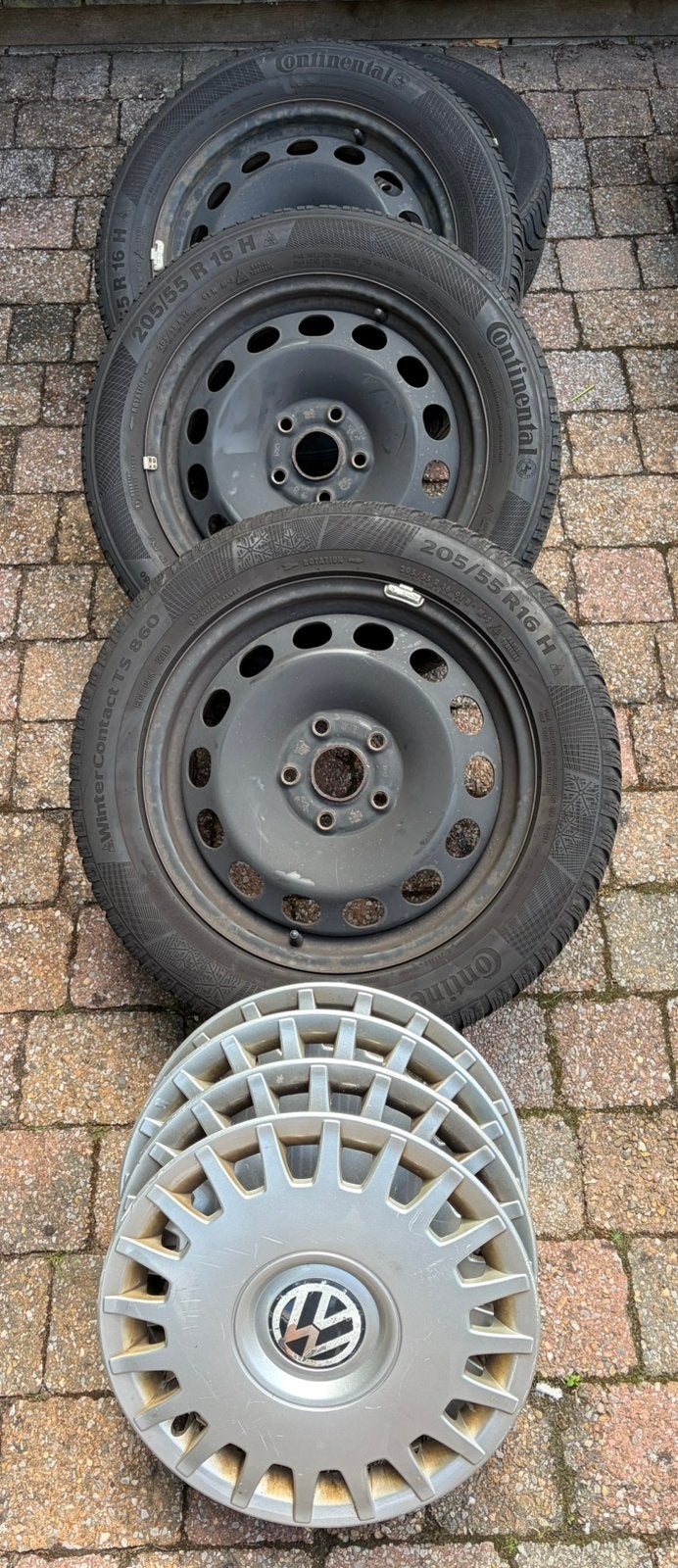 Stalen velgen voor VW golf 7 diesel, Auto-onderdelen, Banden en Velgen, Ophalen, 16 inch, 205 mm, Winterbanden