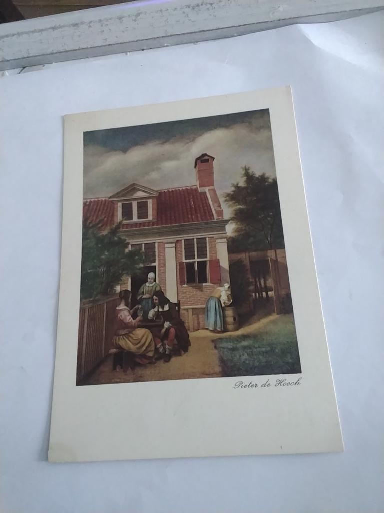 PIETER. DE HOOCH. BUITENHUIS, Ophalen of Verzenden