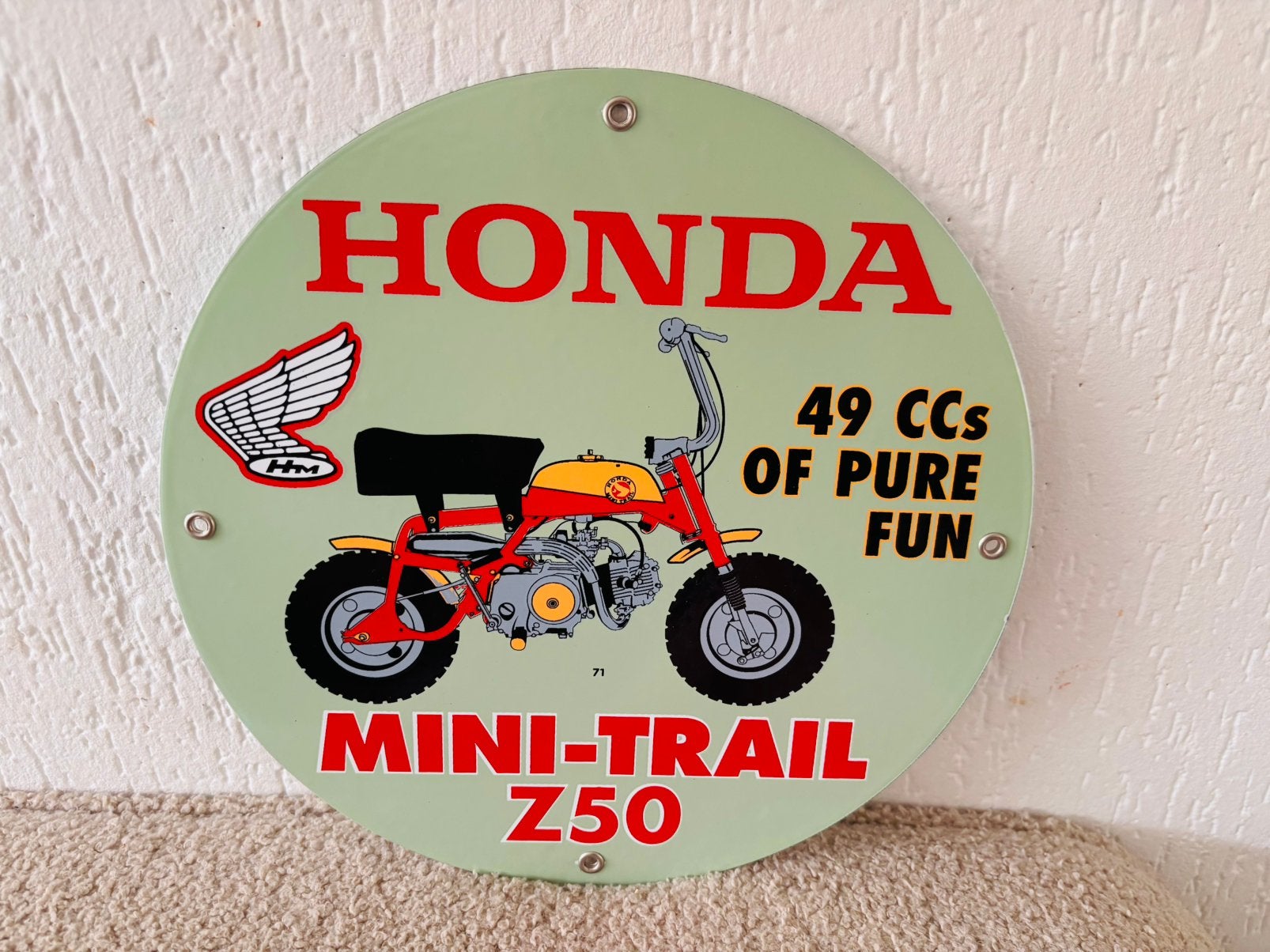 Honda Z50A dealer bord (dax ss50 monkey), Ophalen of Verzenden, Zo goed als nieuw, Transport