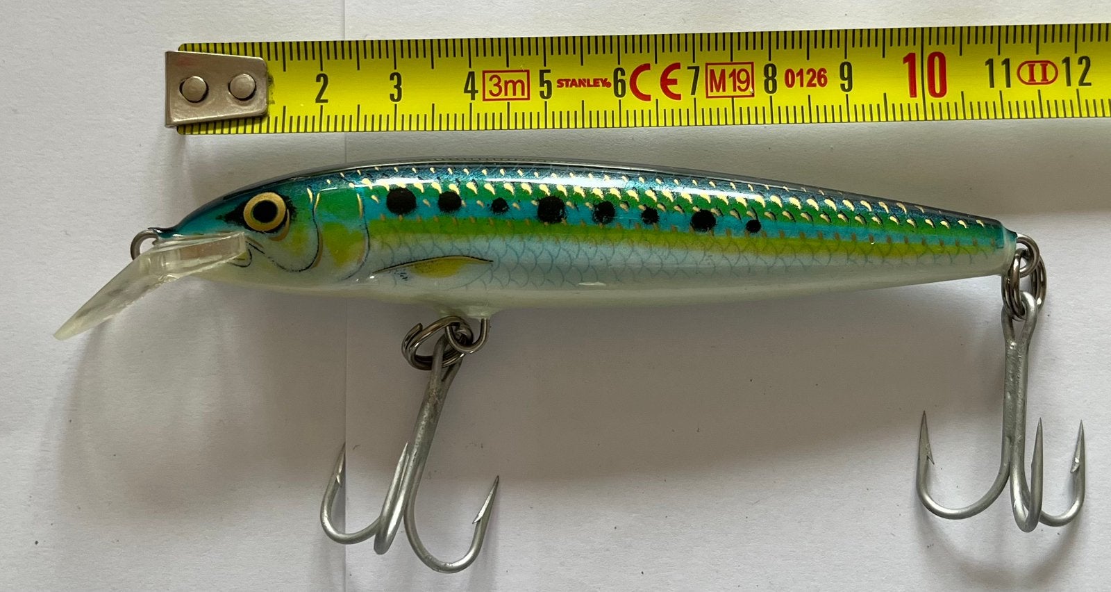 Rapala Magnum Groen/Stip Ierland 11cm 15Gr. Zeer Goede Staat, Watersport en Boten, Ophalen of Verzenden, Gebruikt