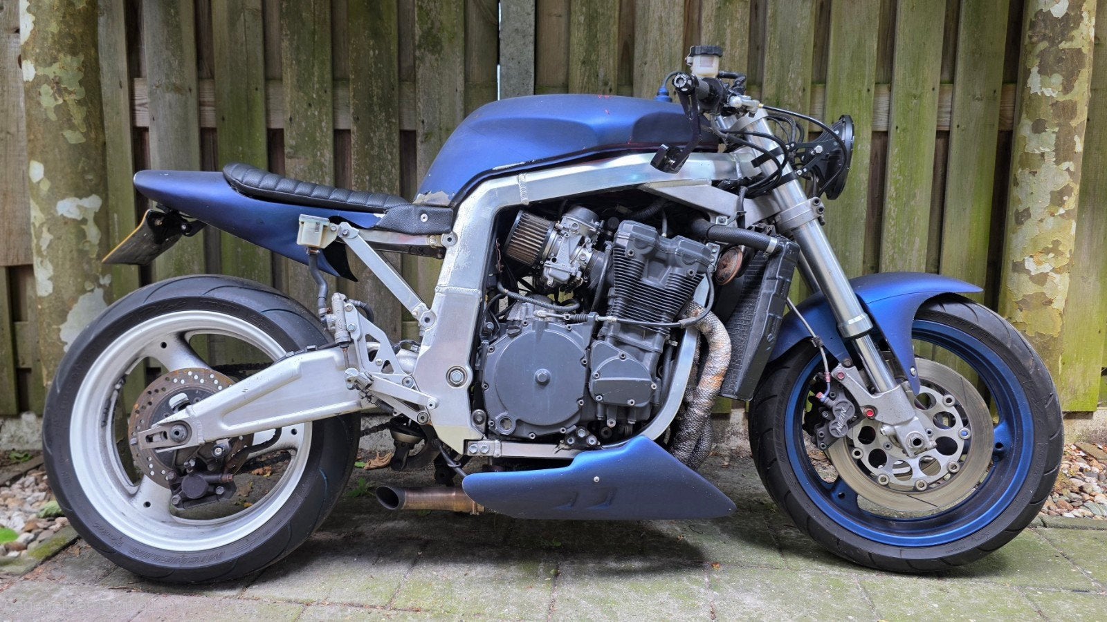 Suzuki GSX-R 750W 1993 - Unieke Custom Streetfighter, Sportuitlaat, 750 cc, 4 cilinders, Motorrijbewijs A