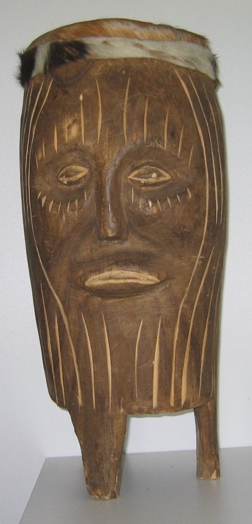 Houten TAM - TAM uit Afrika  -  8031, Antiek en Kunst, Afrika, Ophalen