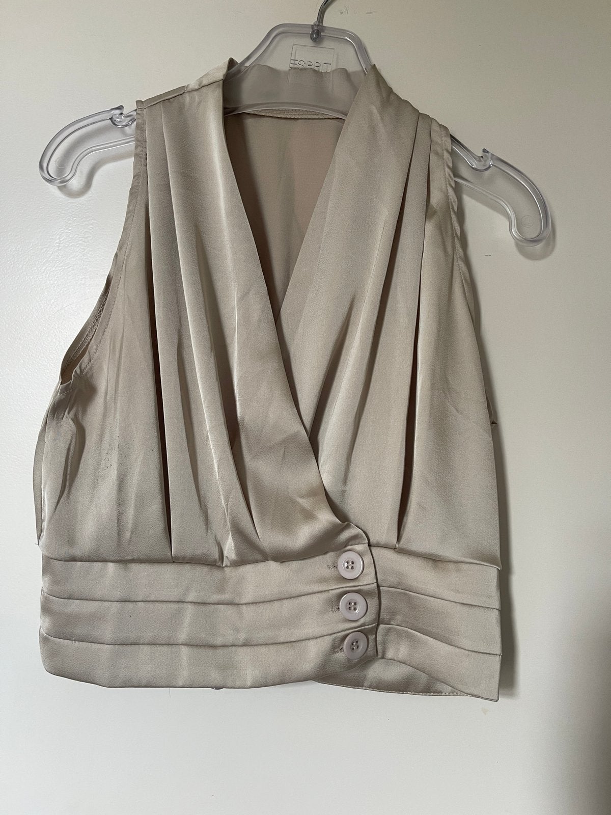 Glimmende top champagne kleur, M, Maat 38/40 (M), Overige kleuren, Ophalen of Verzenden, Zo goed als nieuw