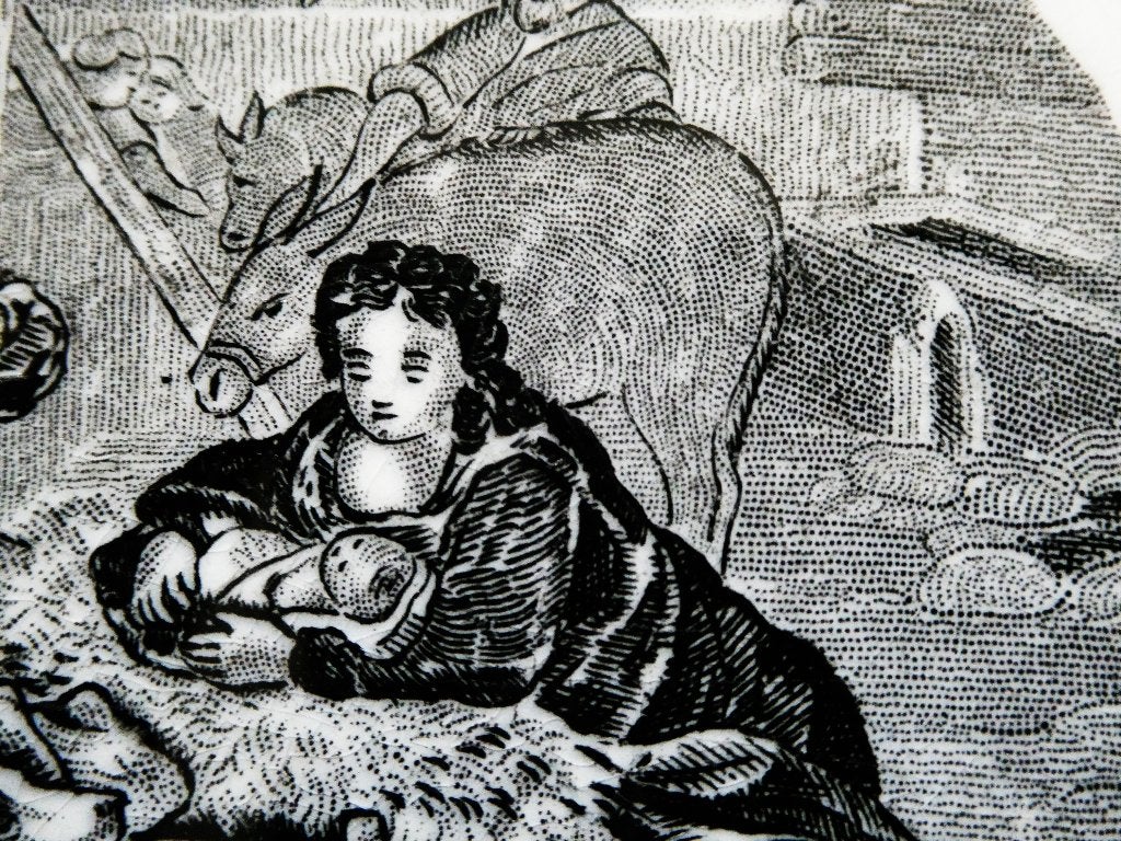 Bord Jezus Christus geboorte Aanbidding Maastricht kerst, Antiek en Kunst, Ophalen of Verzenden