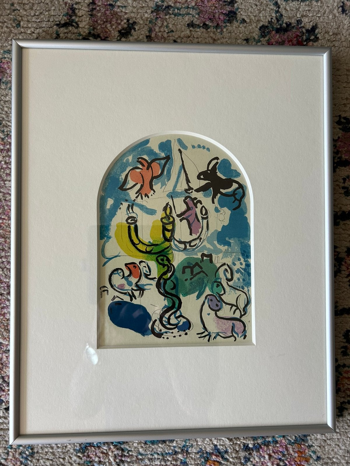 Chagall Litho Voorstudie Dan-raam Hadassah., Ophalen