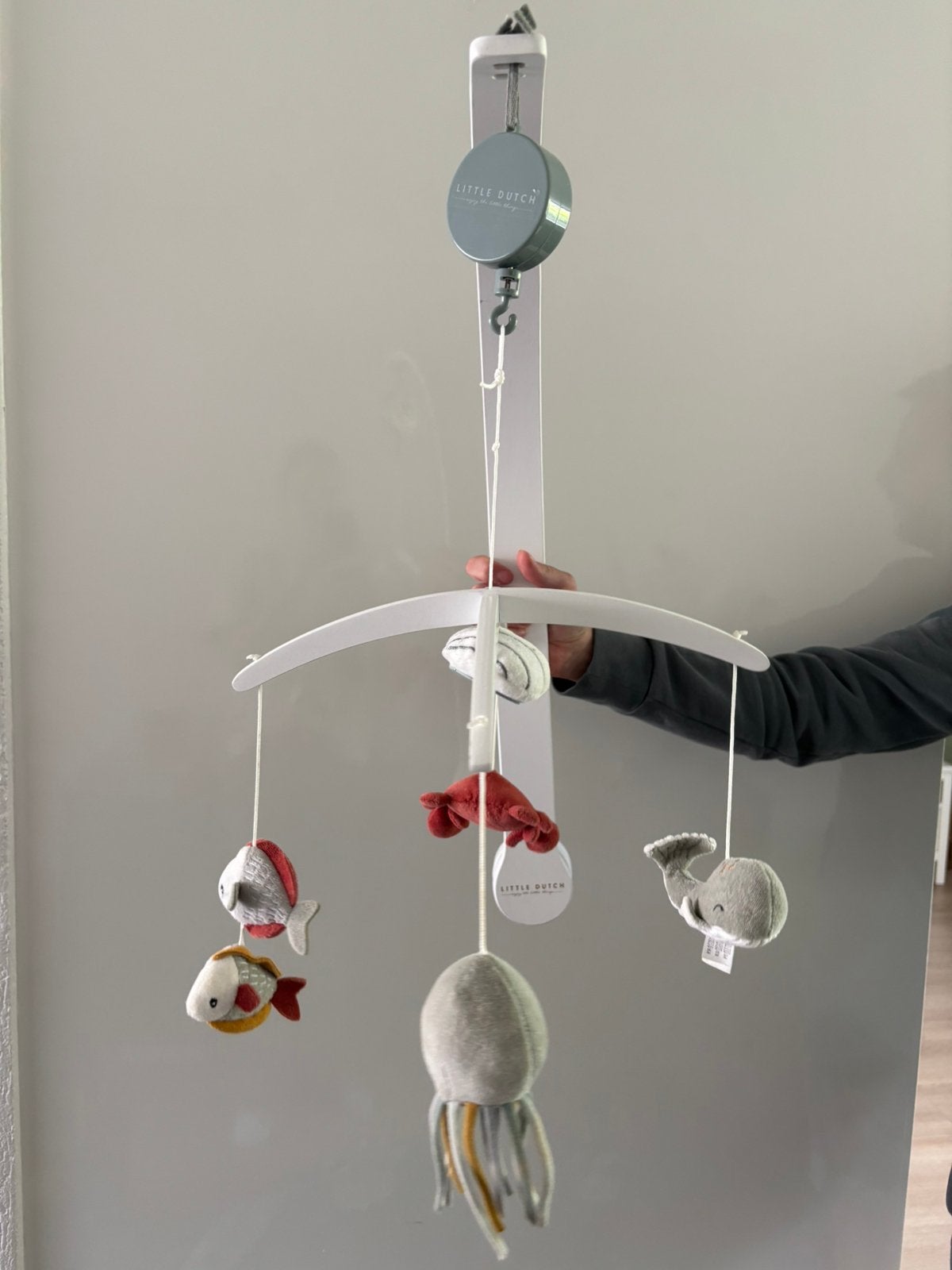 Little Dutch houten muziekmobiel box ocean wit/mint, Kinderen en Baby's, Speelgoed | Babyspeelgoed, Ophalen, Zo goed als nieuw