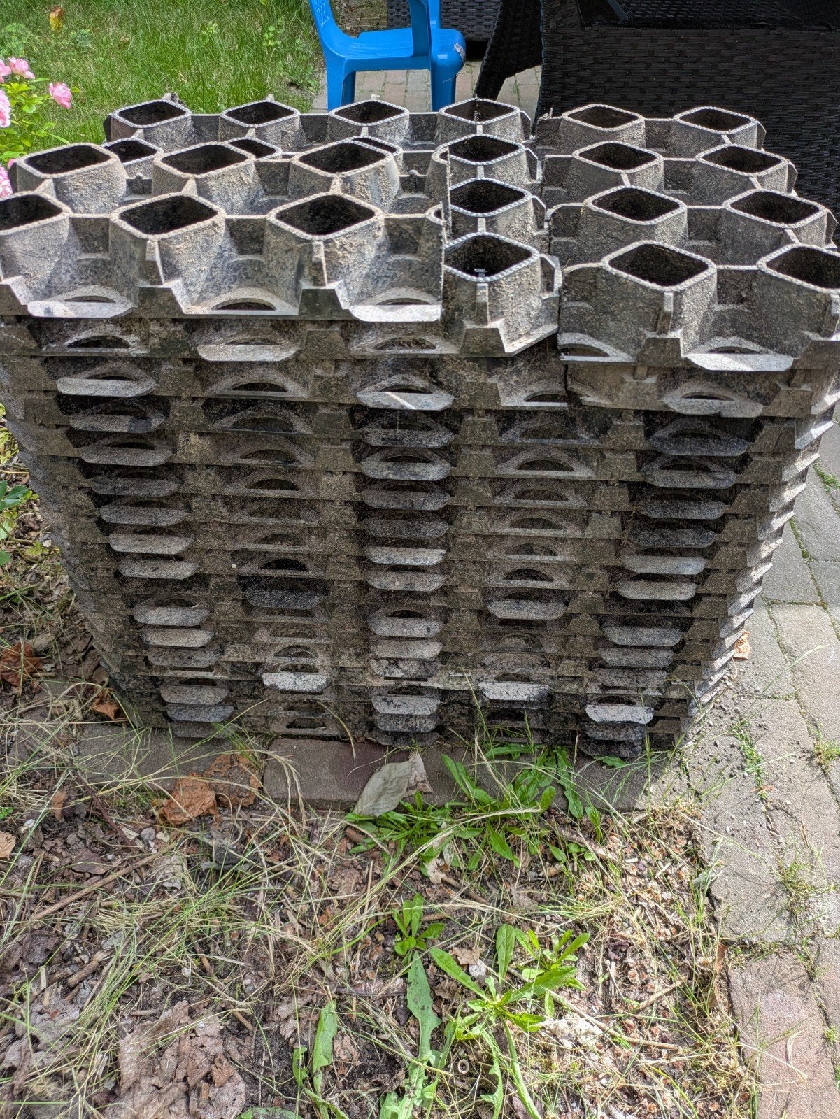 Grindmatten, Ophalen