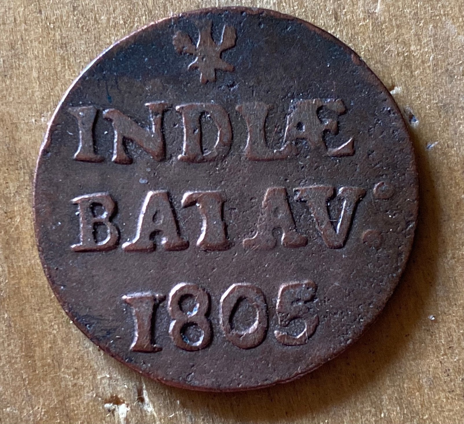 Nederlands- Indië, Duit 1805, Ophalen of Verzenden, Vóór koninkrijk, Overige waardes, Losse munt
