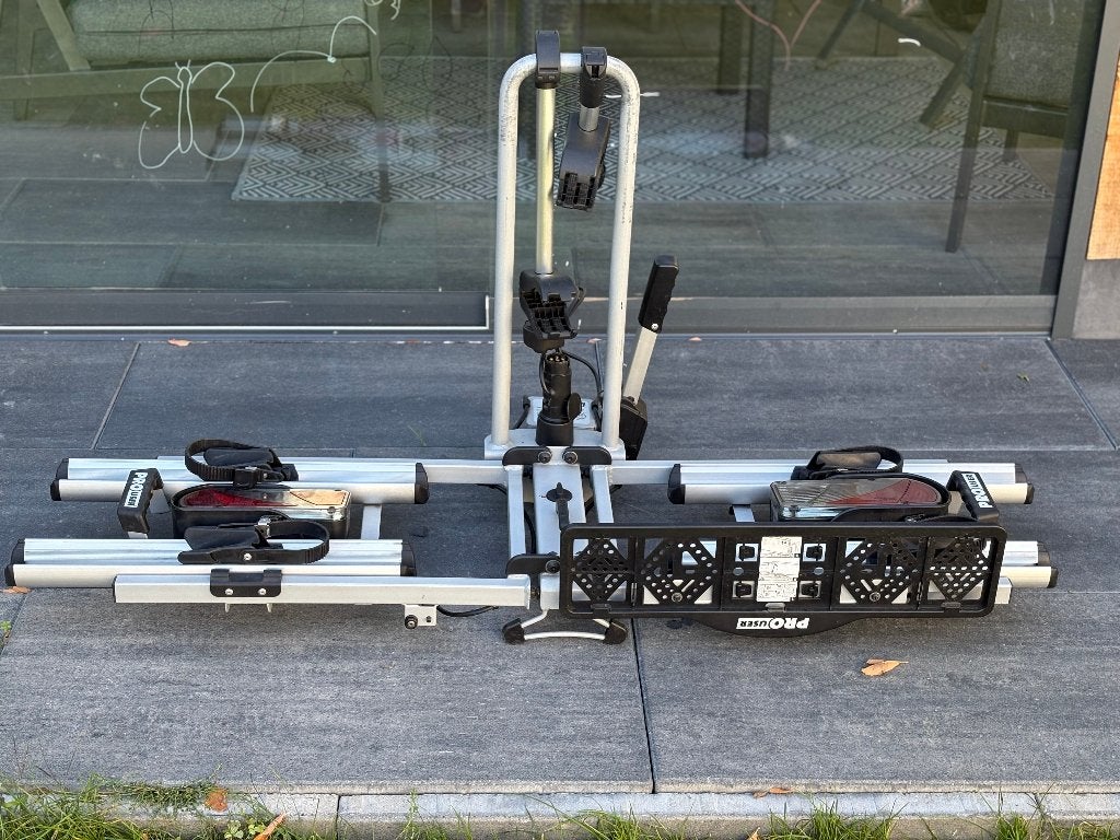 Pro User Diamant fietsendrager met tas, Auto diversen, Ophalen, Gebruikt, Brede banden, 2 fietsen
