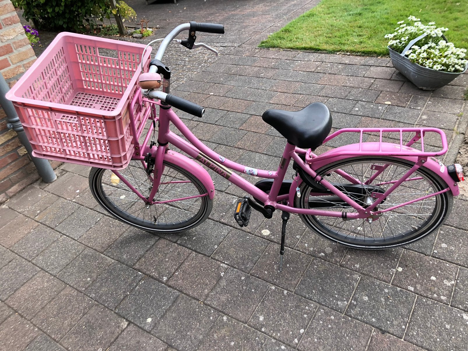 Meisjes fiets 22 inch, Ophalen, Gebruikt, 22 inch