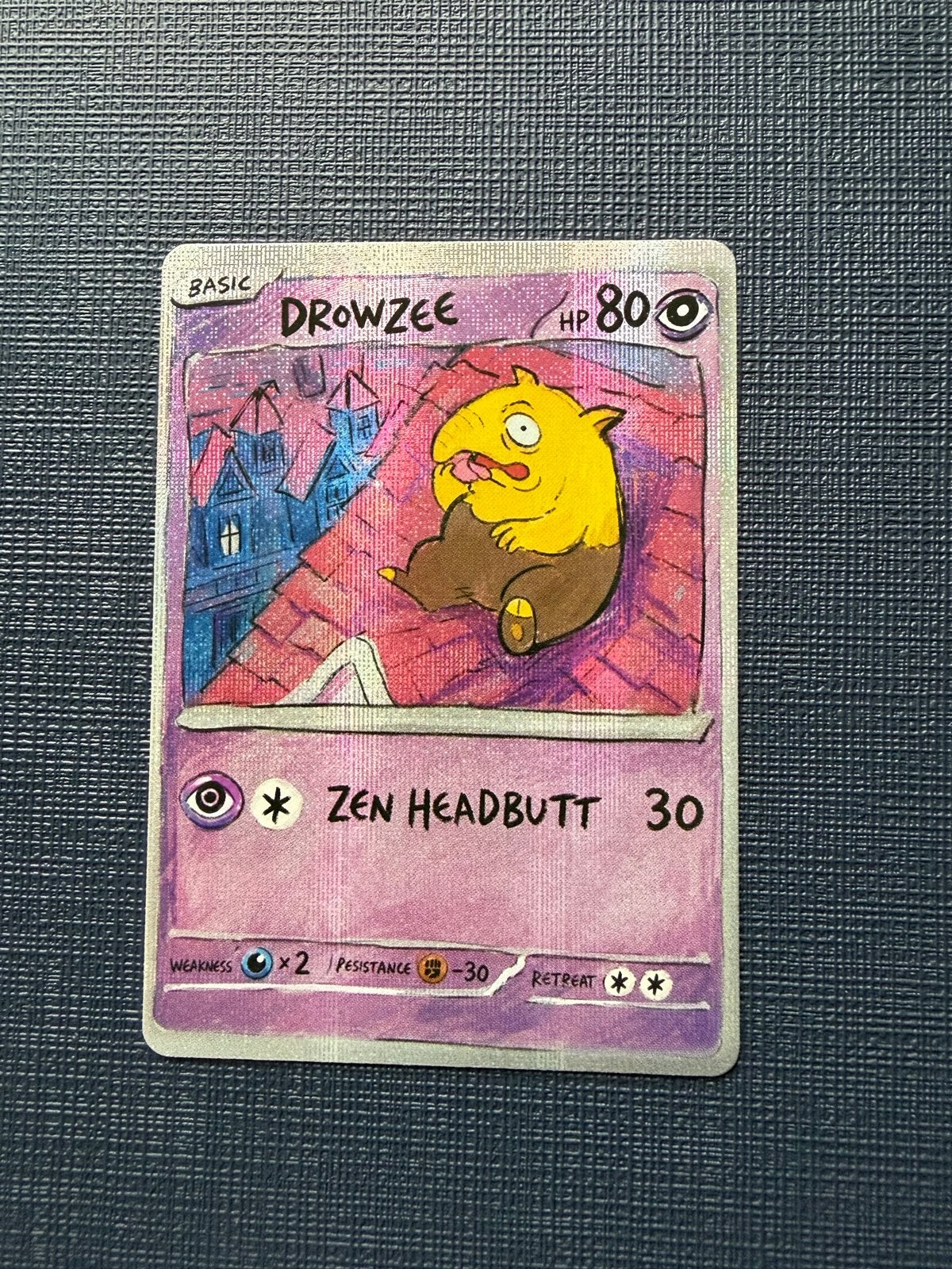 Drowzee crazy fun card Pokémon, Verzenden, Zo goed als nieuw, Losse kaart