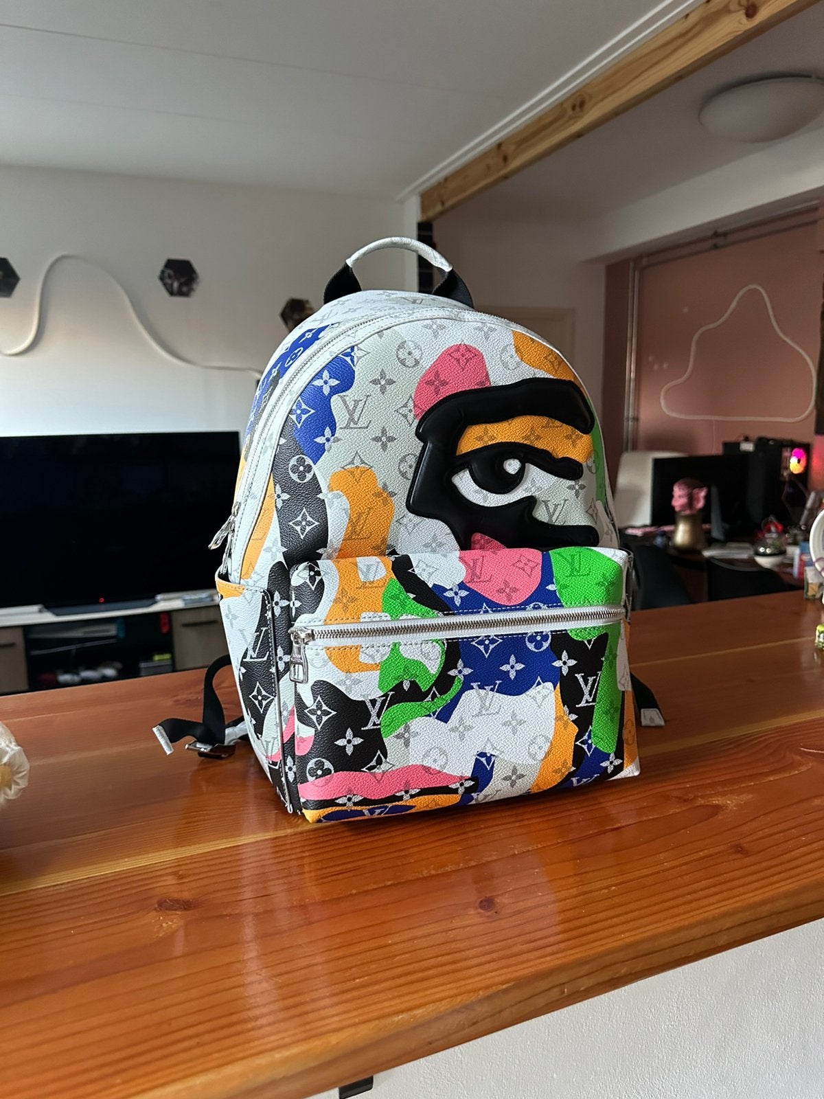 Authentieke Louis Vuitton rugzak, multicolor, Sieraden, Tassen en Uiterlijk, Tassen | Damestassen, Ophalen, Zo goed als nieuw