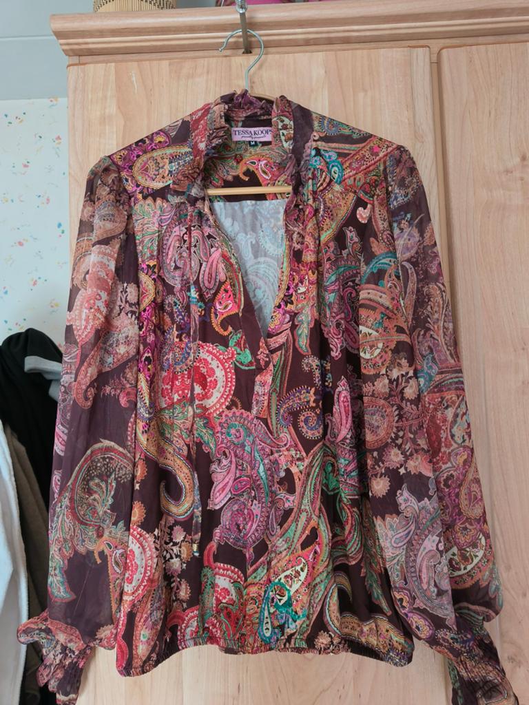 Blouse, Ophalen of Verzenden, Zo goed als nieuw, Maat 38/40 (M), Blauw
