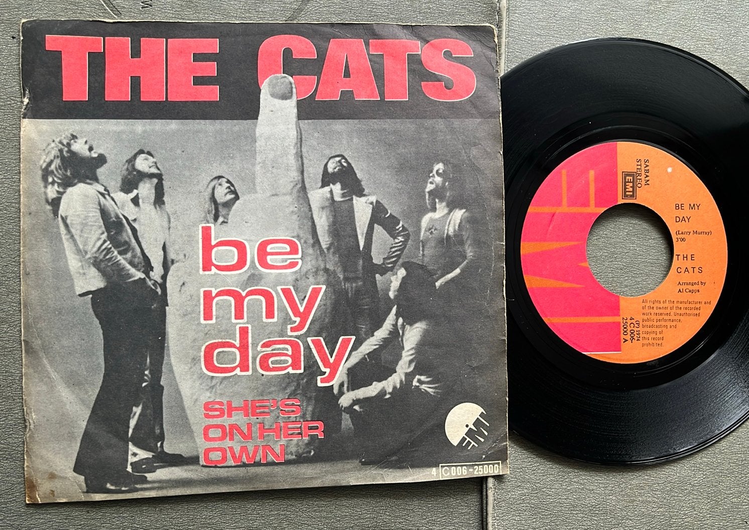 The Cats - Be my day 7” BE 1974, Ophalen of Verzenden, Zo goed als nieuw, Pop