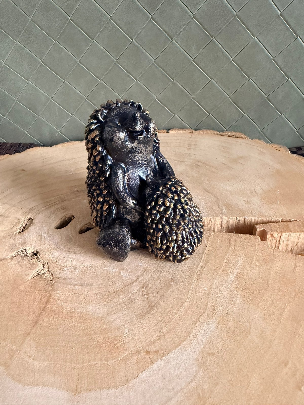 Egel met kleine egel. Handmade, Ophalen of Verzenden, Nieuw
