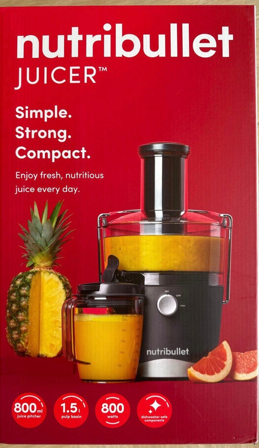 Nutribullit juicer nieuw in doos, Ophalen of Verzenden, Nieuw, Sapcentrifuge