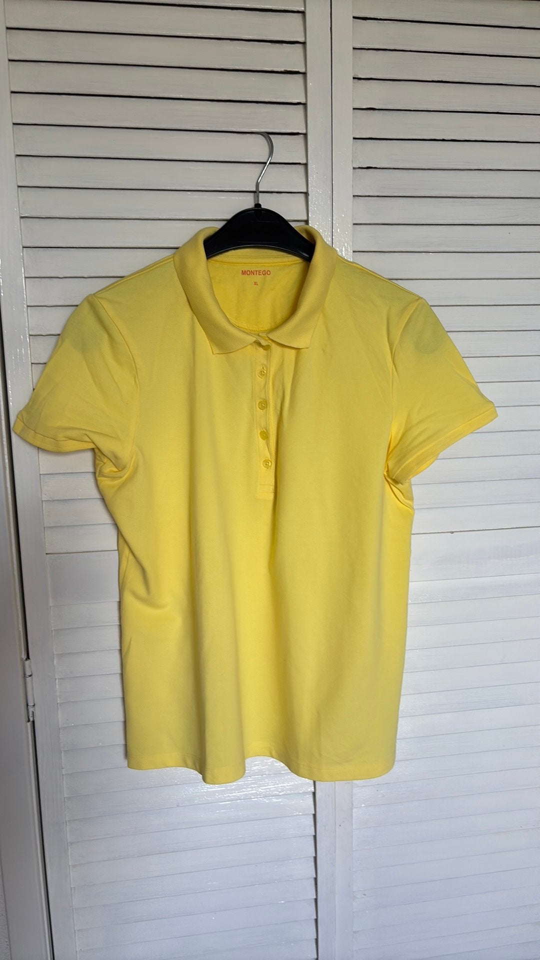 Montego polo geel maat XL, Ophalen of Verzenden, Zo goed als nieuw, Maat 46/48 (XL) of groter, Geel