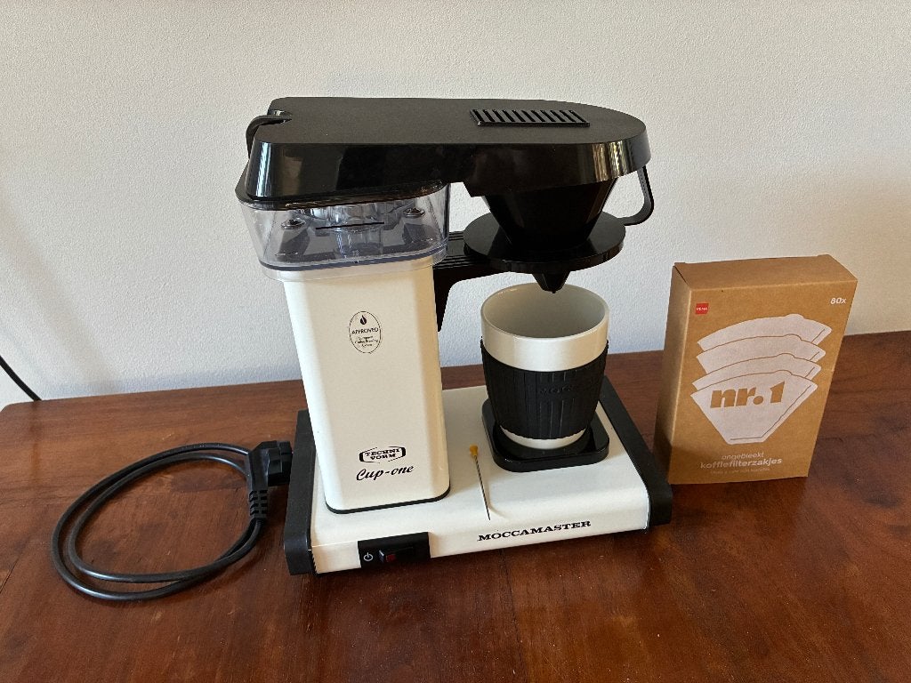 Moccamaster Cup-One, Douwe Egberts koffiezetapparaat 1 kop, Ophalen, Koffiemachine, Gemalen koffie, Zo goed als nieuw