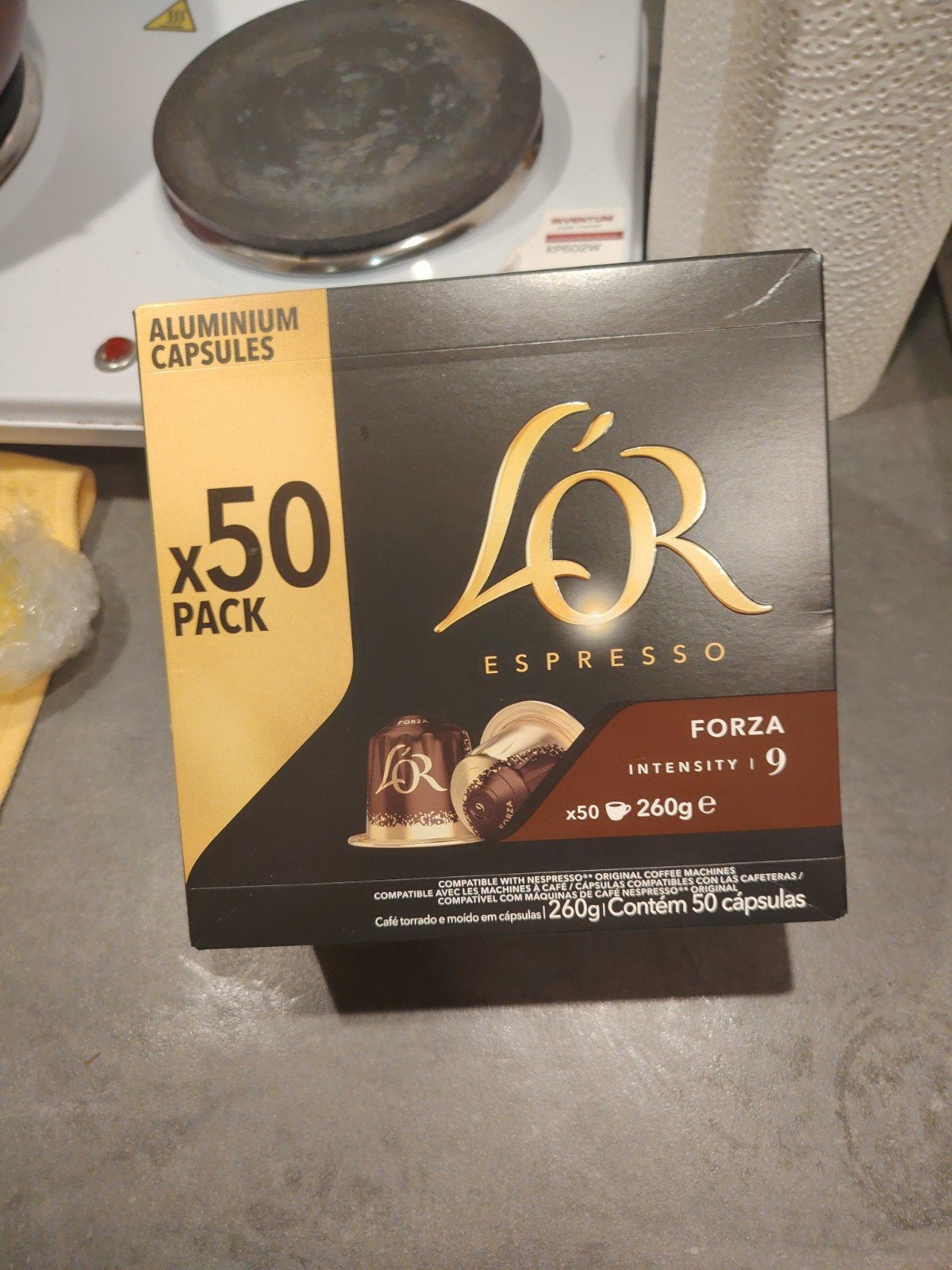 L'OR Espresso Forza Nespresso compatible capsules 50-pack