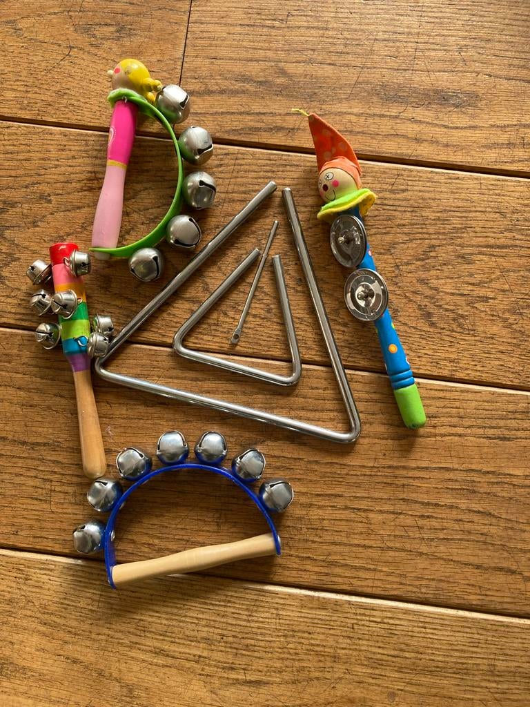 Percussie instrumenten set kinderen, Muziek en Instrumenten, Ophalen of Verzenden, Gebruikt, Overige soorten