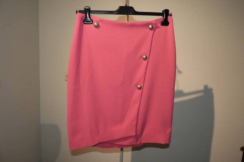 Pinko zuurstof roze rok sier knopen voorkant Als Nieuw It 44, Verzenden, Zo goed als nieuw, Roze, Boven de knie
