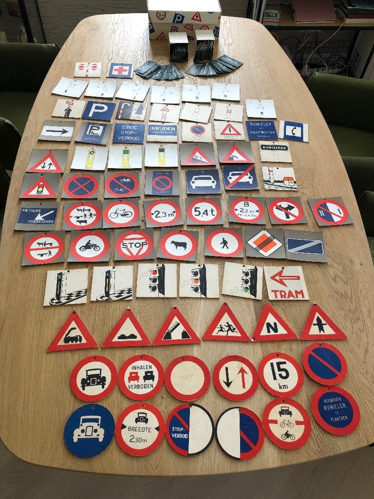 antiek verkeers spel, Antiek en Kunst, Ophalen of Verzenden