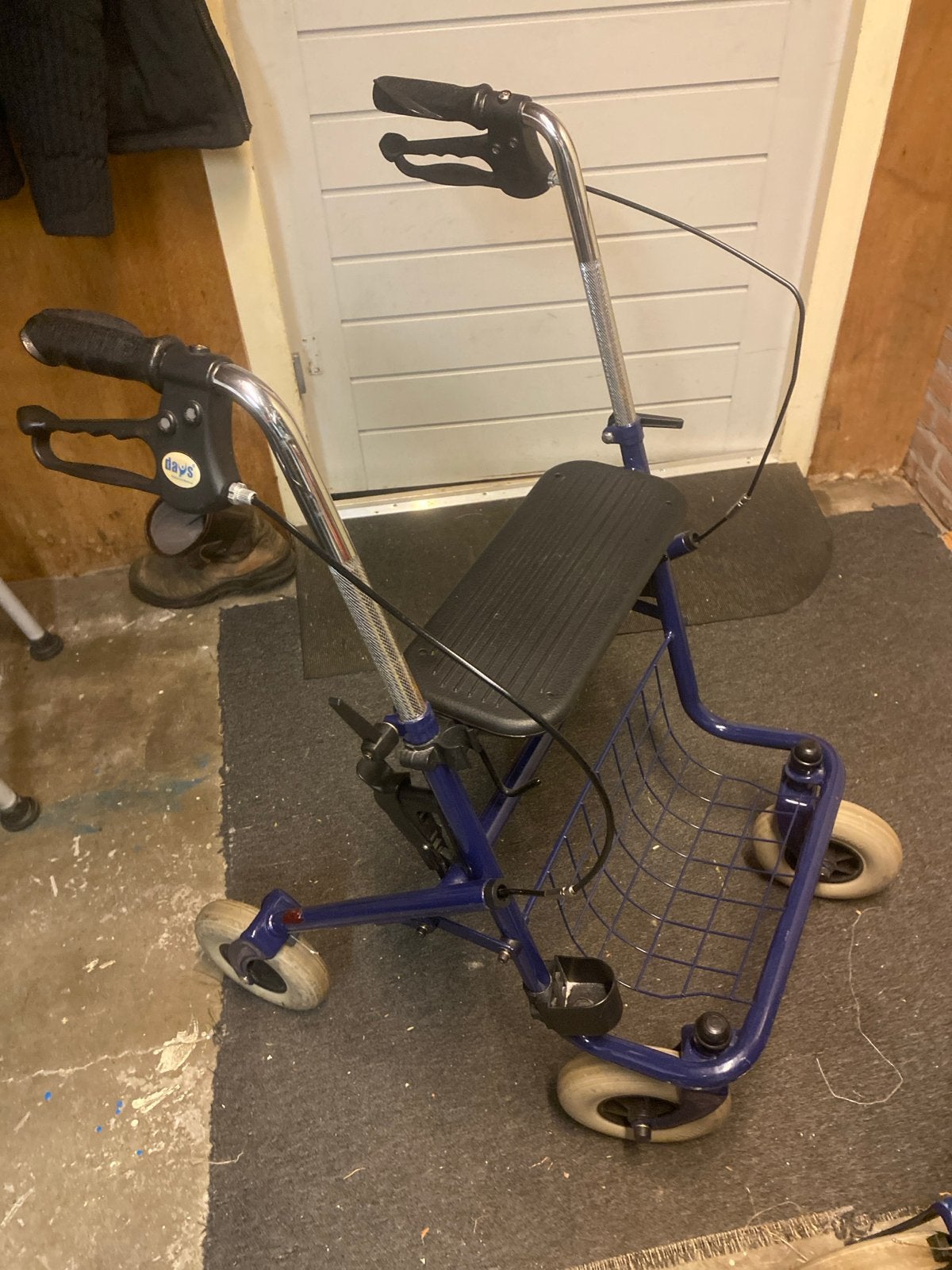 Blauwe Inklapbare rollator, Patterson Medical, Diversen, Rollators, Ophalen of Verzenden, Opvouwbaar, Gebruikt