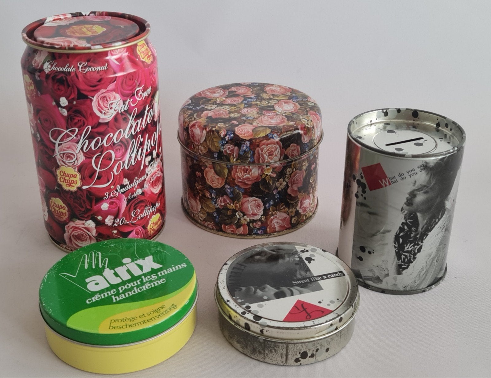 Diverse blikken: koek, snoep, thee, koffie en meer, Ophalen of Verzenden, Gebruikt, Overige, Overige merken