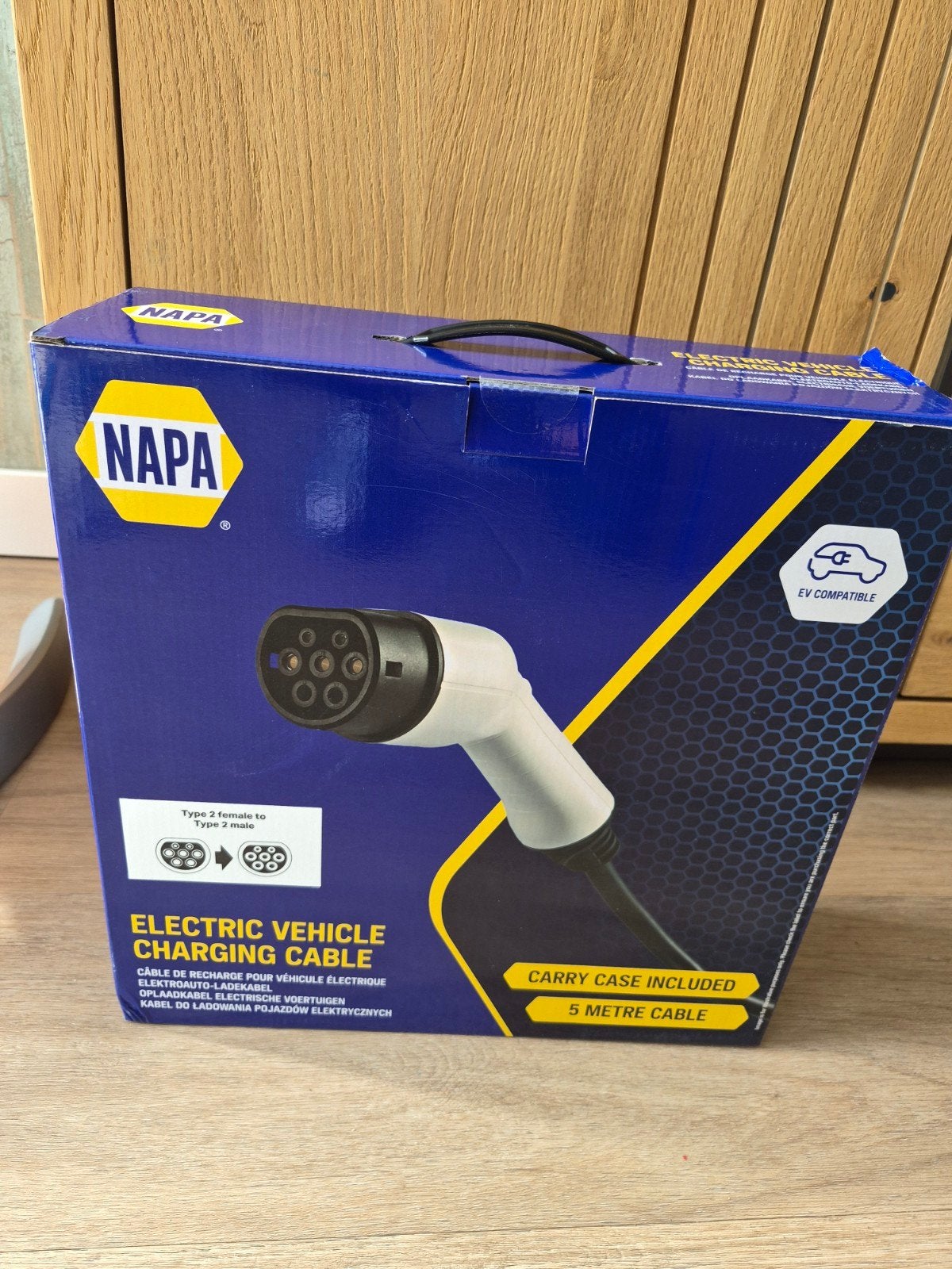 NAPA Laadkabel 32A - 22 KW Type 2 3fase 5m NEC101, Ophalen of Verzenden, Nieuw
