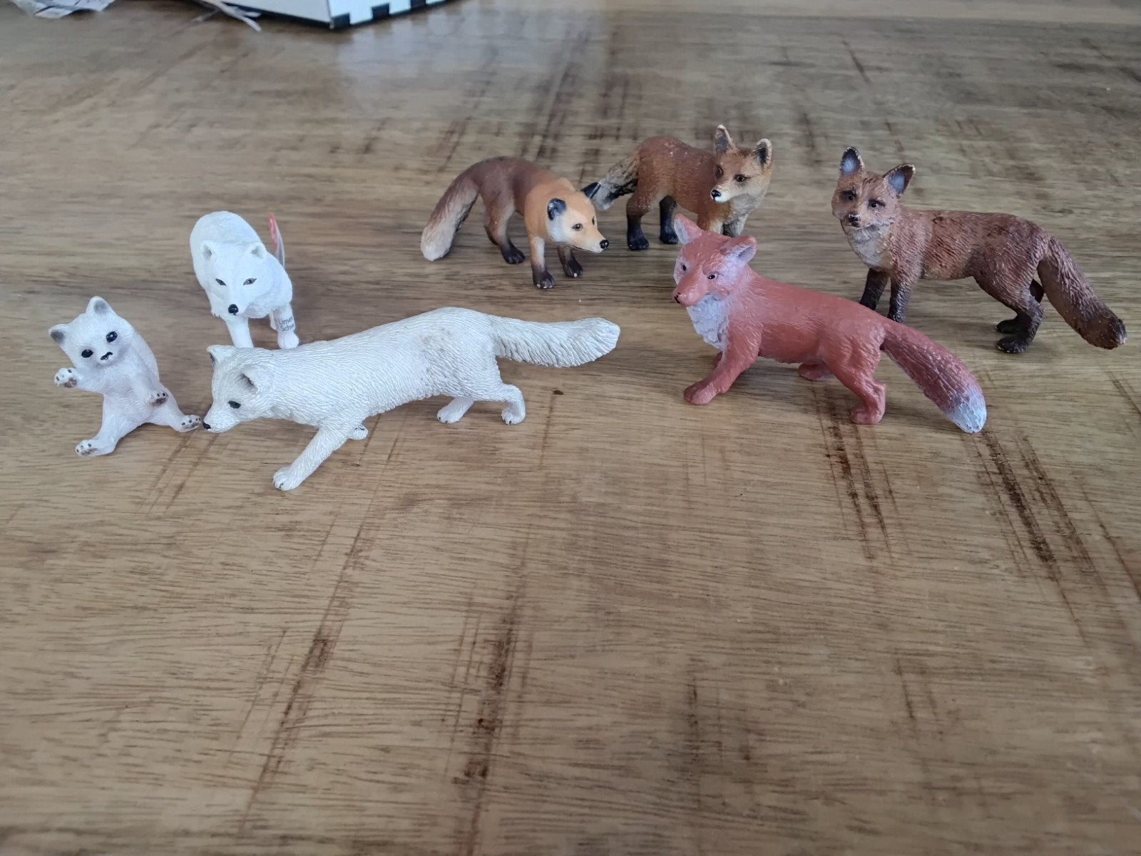 Schleich vossen, Ophalen of Verzenden, Zo goed als nieuw, Paard, Beeldje of Figuurtje