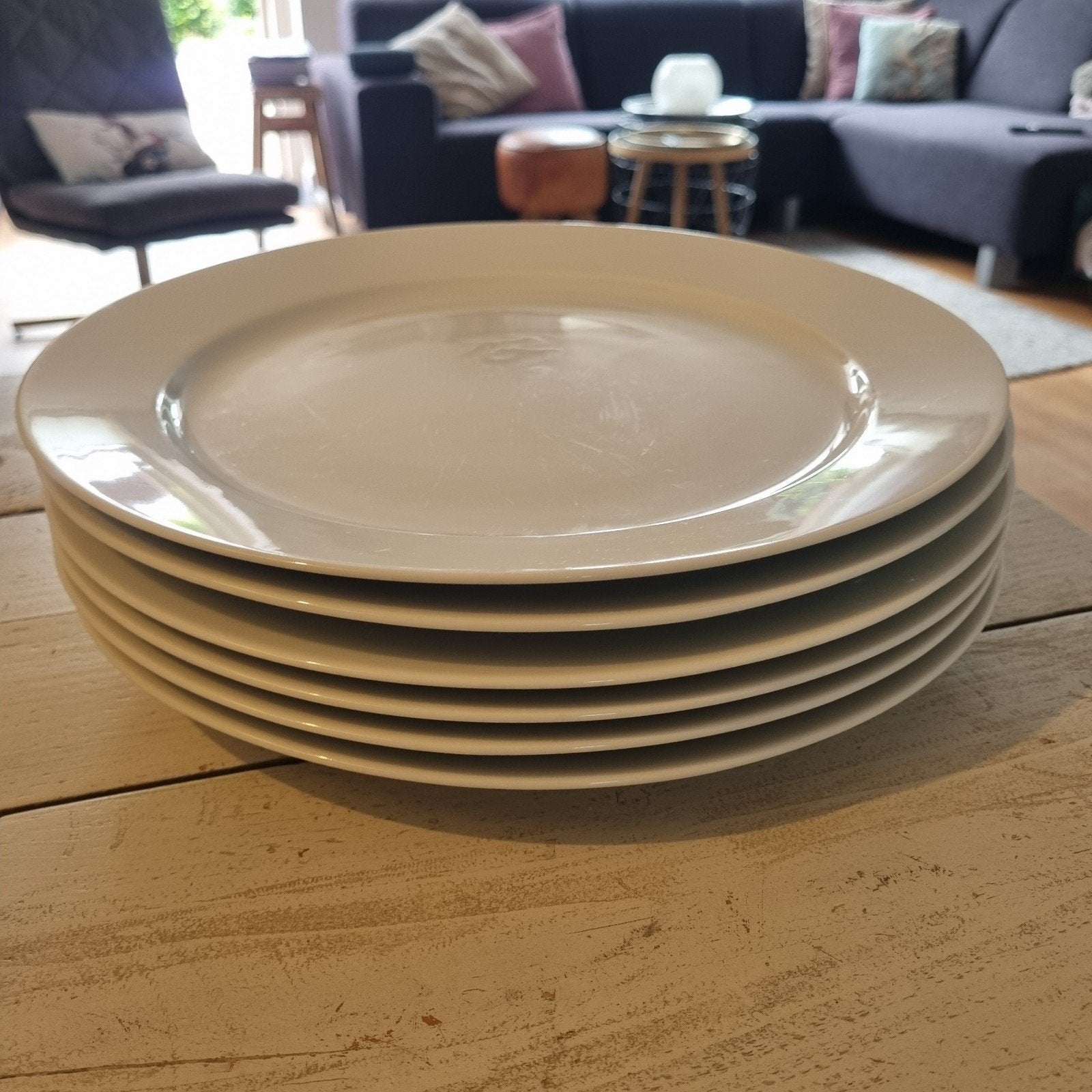 IKEA 365+ Borden - 6 stuks - Wit - 32 cm, Huis en Inrichting, Keuken | Servies, Ophalen, Gebruikt, Keramiek, IKEA