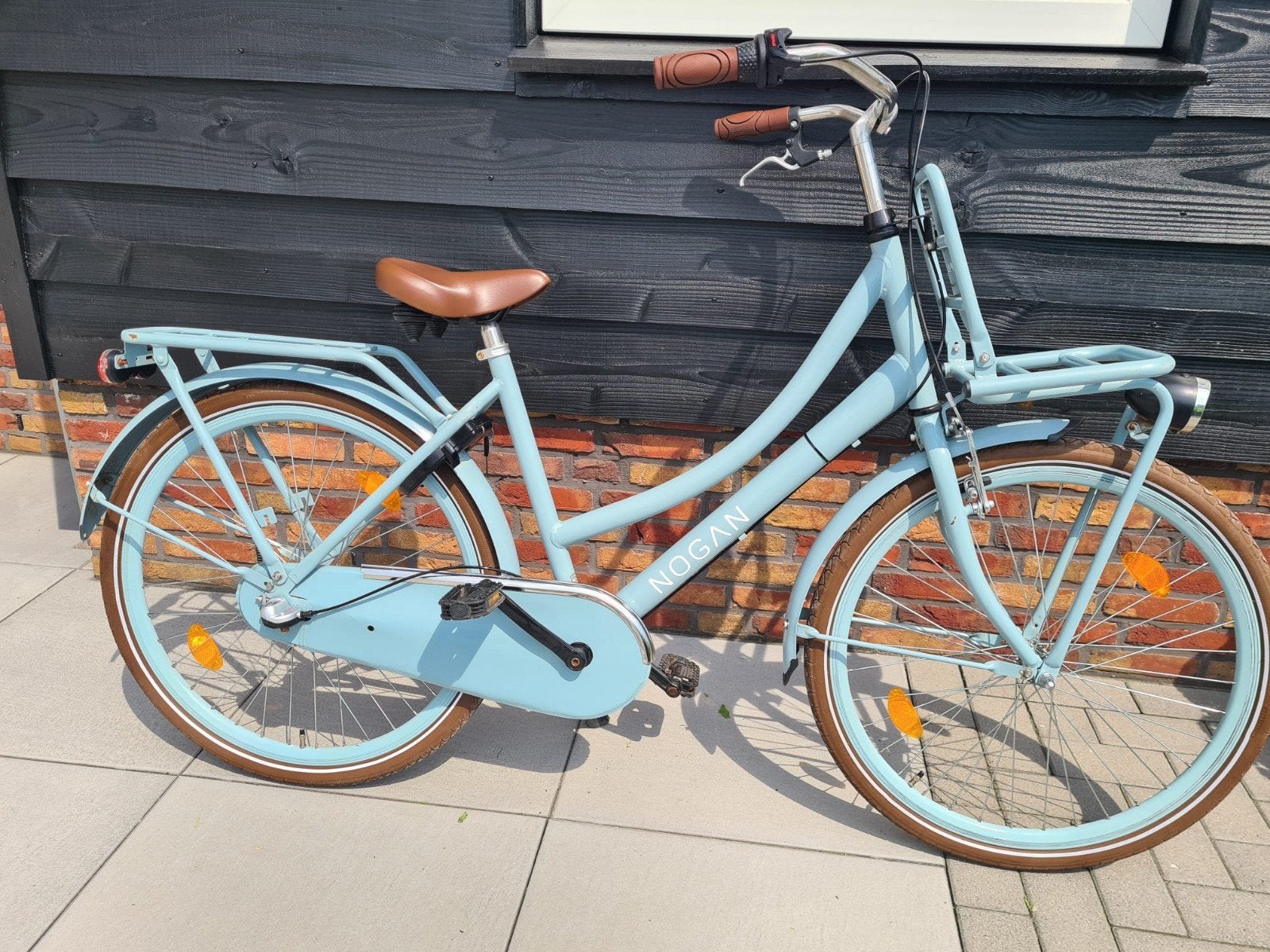 Prachtige Popal Nogan meisjesfiets transportfiets. 26 inch., Terugtraprem, Versnellingen, Zo goed als nieuw, Popal