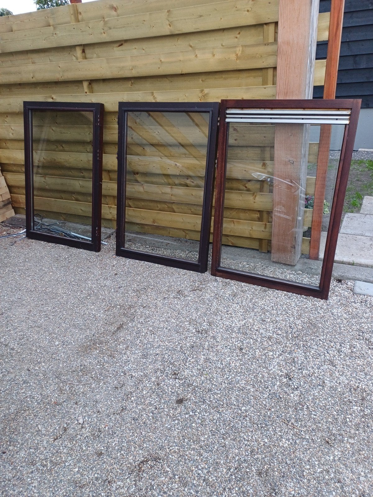 Dubbelglas Ramen, Doe-het-zelf en Verbouw, Raamkozijn, 75 tot 150 cm, Hout, Ophalen