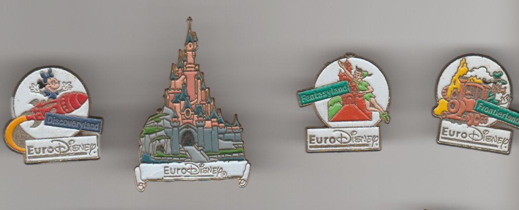 Euro Disney 4 verschillende vintage pins, Verzamelen, Verzenden, Zo goed als nieuw, Merk