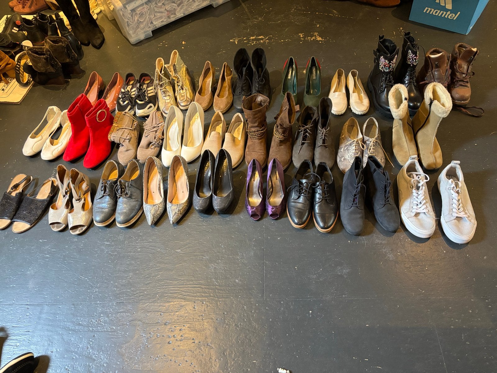 Partij van 27 paar schoenen - Diverse maten en merken, Ophalen of Verzenden, Zo goed als nieuw, Overige typen