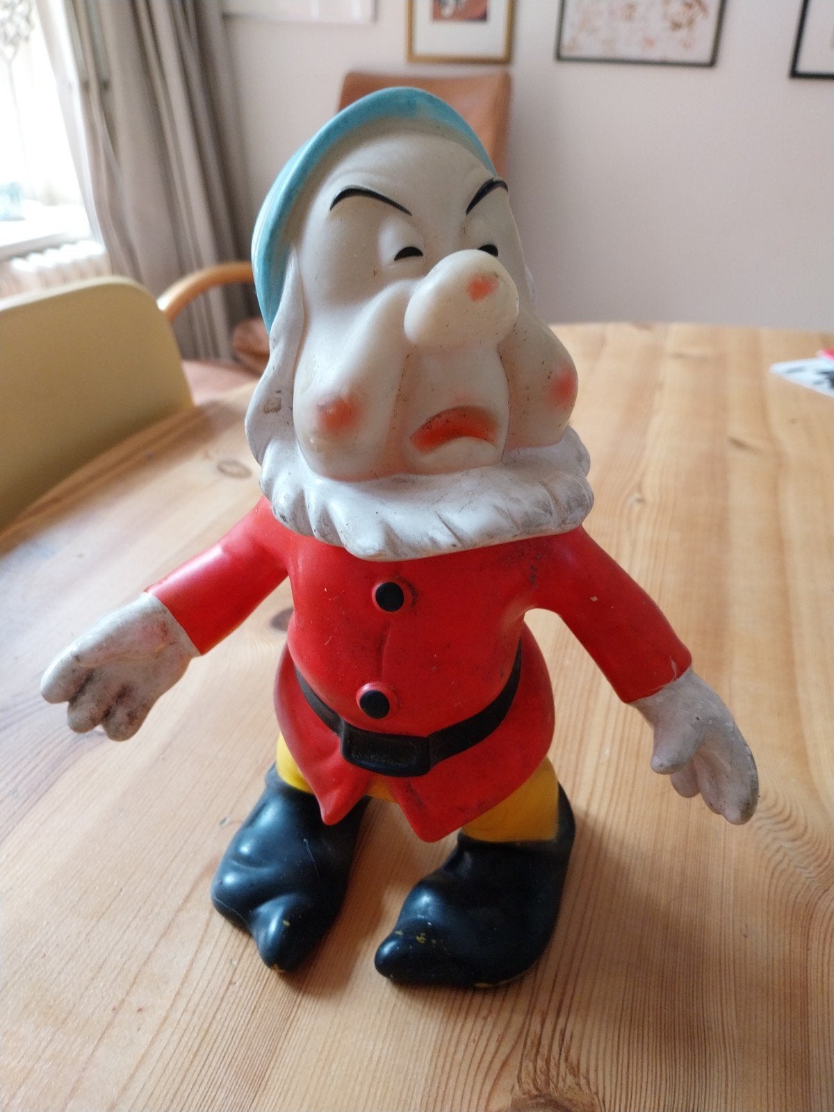 Vintage Grumpy Dopey beeldje - Disney Sneeuwwitje, Verzamelen, Poppetjes en Figuurtjes, Ophalen of Verzenden, Gebruikt