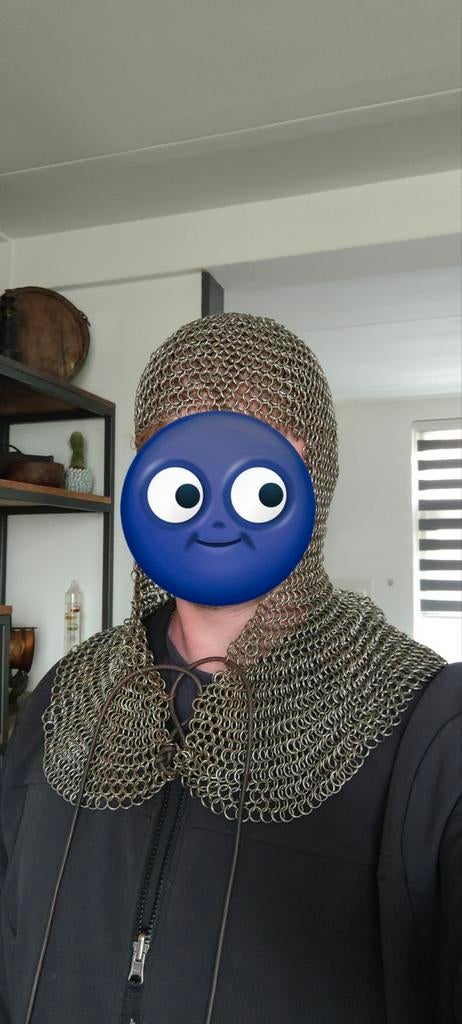 Maliënkolder maliënkap ridder Viking LARP, Ophalen of Verzenden, Gebruikt, Accessoires