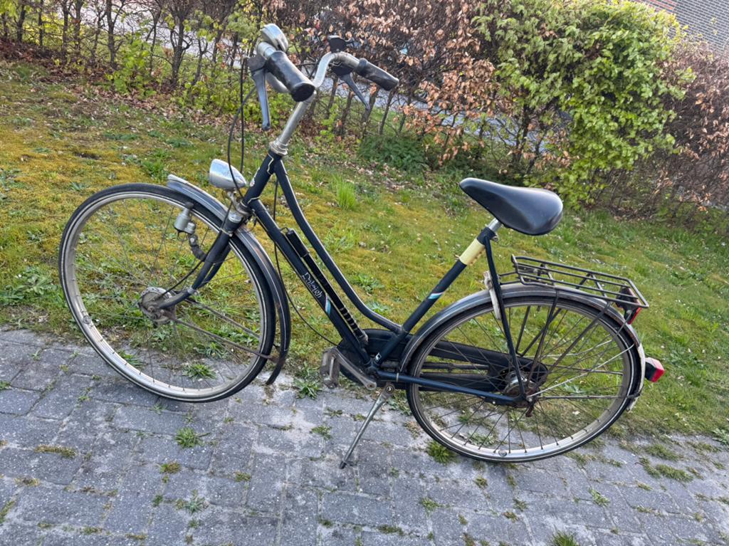Damesfiets, Fietsen en Brommers, Fietsen | Dames | Damesfietsen, Terugtraprem, Gebruikt, 47 tot 50 cm, Versnellingen