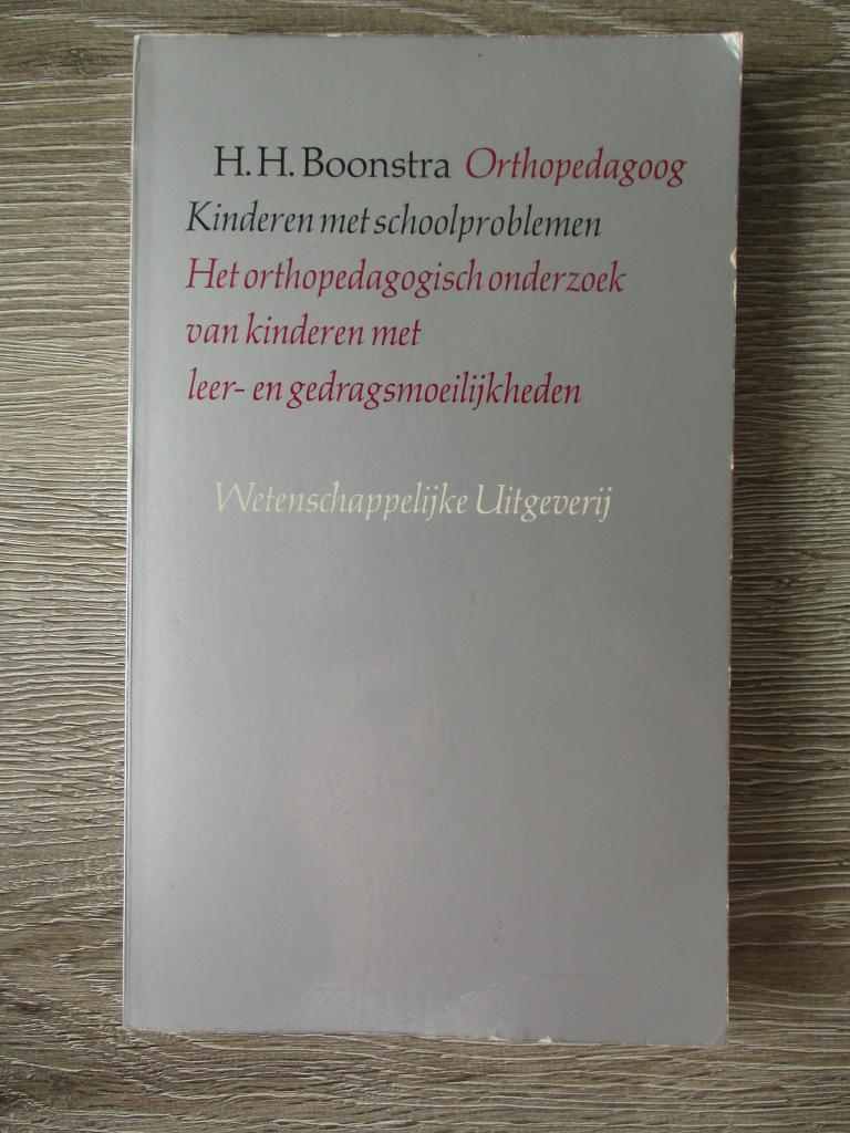Kinderen met schoolproblemen; Het orthopedagogisch onderzo, Ophalen of Verzenden, Gelezen