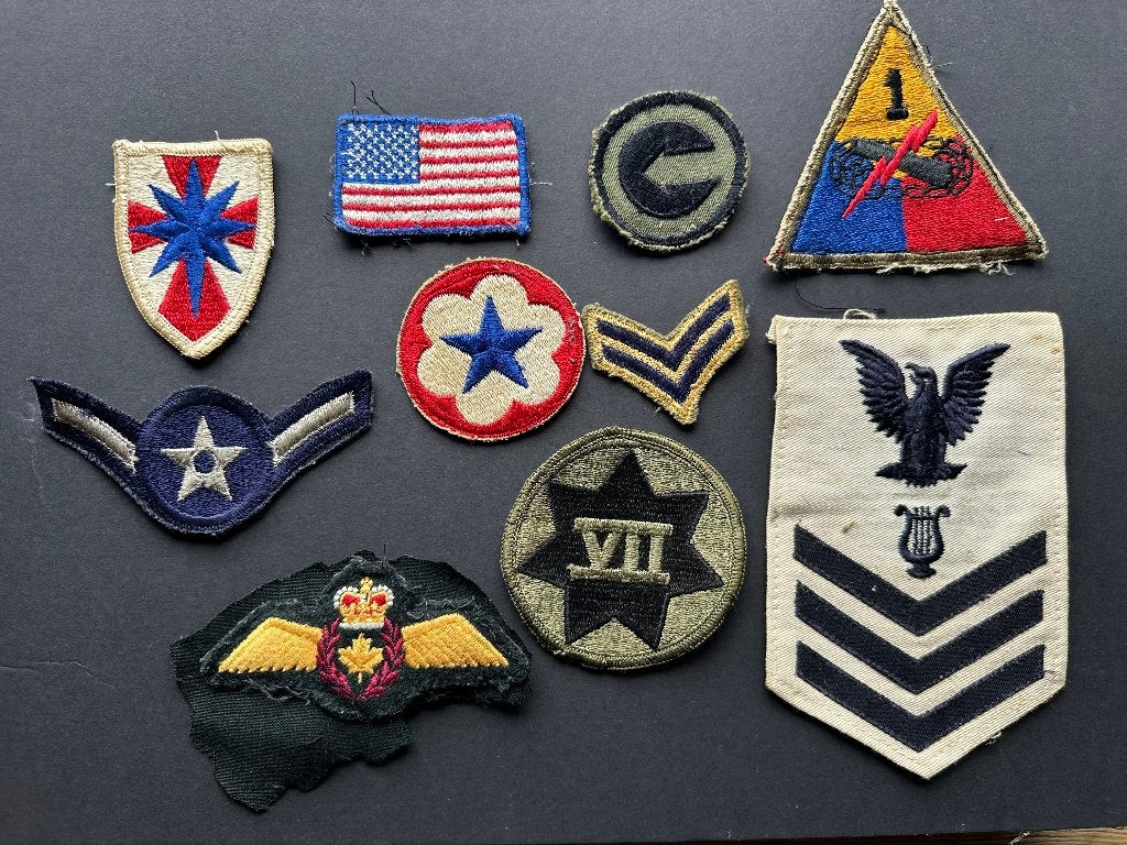 WO2 US patches, origineel, Verzamelen, Ophalen of Verzenden, Overige soorten, Amerika, Embleem of Badge