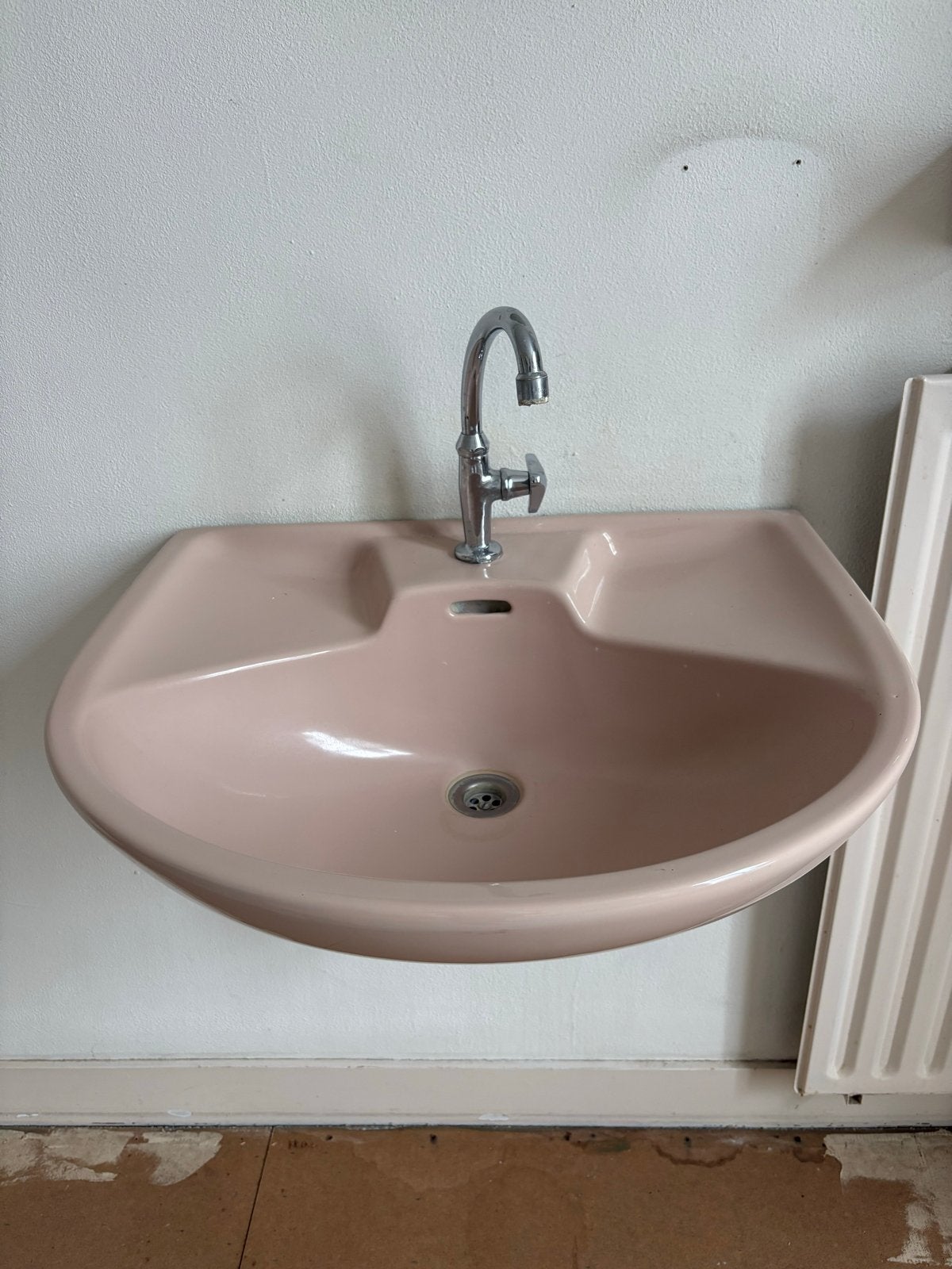 Vintage retro wastafels jaren ‘70, Ophalen, Gebruikt, Chroom, Wastafel