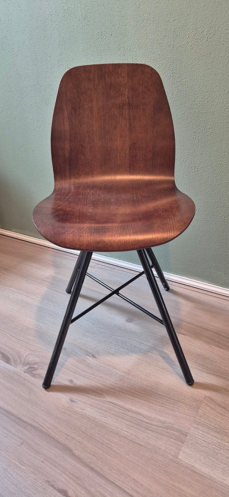 De Valk Vintage 4102 Stoel hout, Huis en Inrichting, Stoelen, Ophalen, Bruin, Zo goed als nieuw, Eén