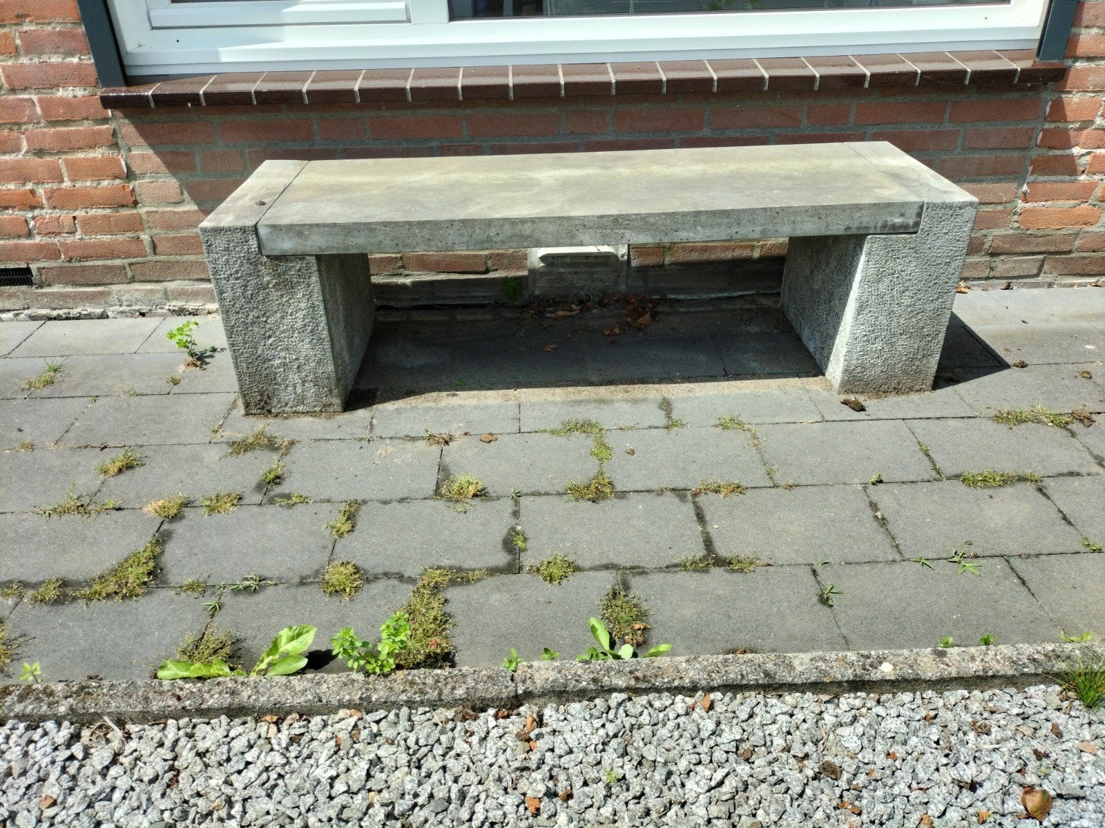 Mooie blauwsteen bankje, Tuin en Terras, Ophalen, Hout